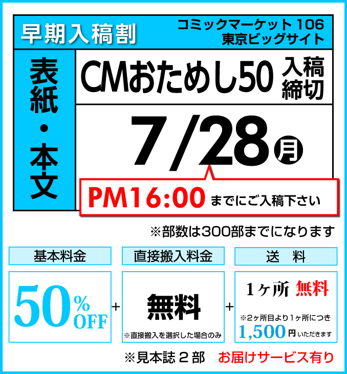 CMおためし50締切り日