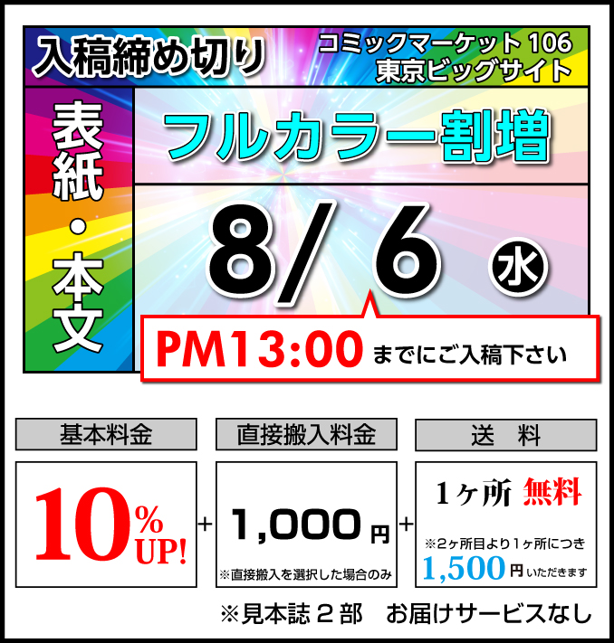 割増コース締切り日