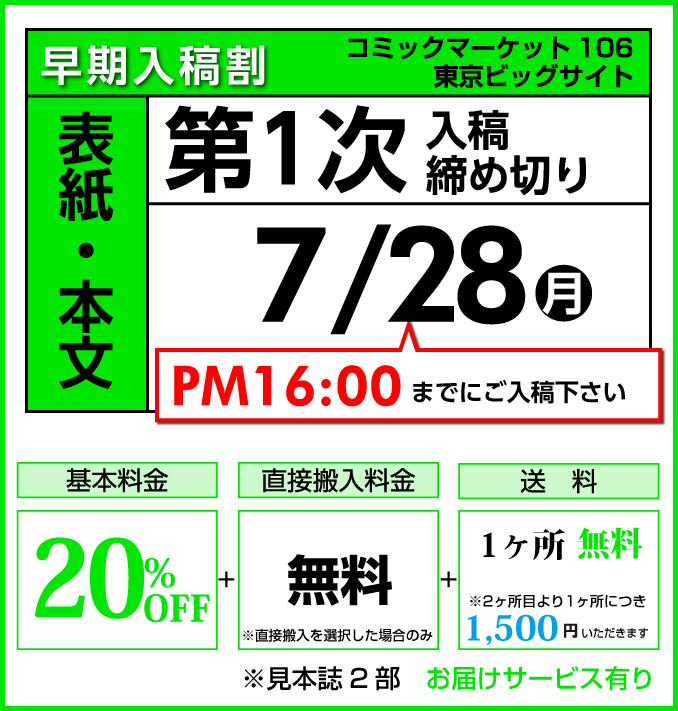第1次コース締切り日